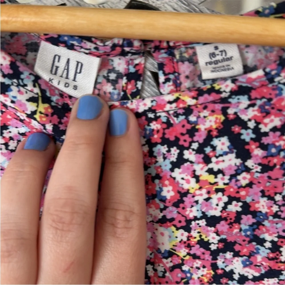 GAP • Mixed Media Two Tone Patchwork Floral Cottagecore Coquette Stretch Dress